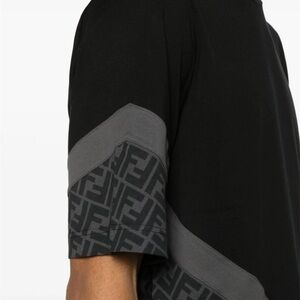 Fendi Black Cotton T-Shirt XXL
